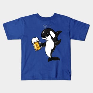 Orca Whale Beer Party Kids T-Shirt